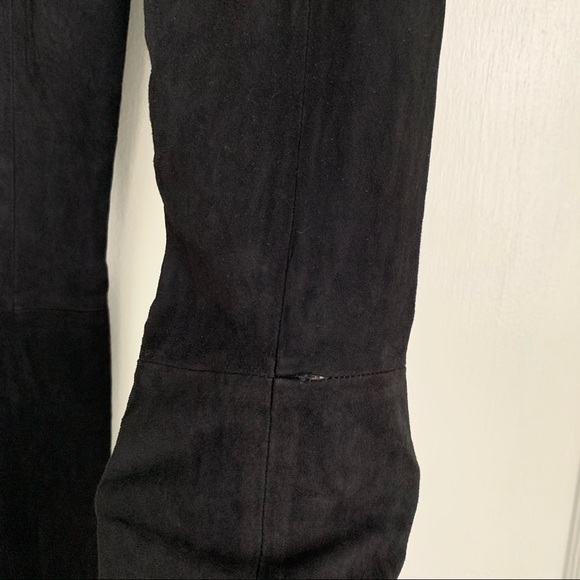 LAMARQUE 100% Leather Suede Moto Leggings size Small - Picture 9 of 10